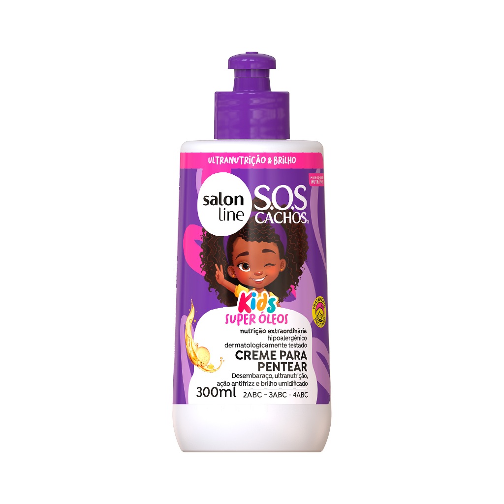 Creme Para Pentear SOS Cachos Kids Nutrição em Ação 300ml em Oferta na Shopee