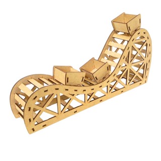 Centro de mesa decoração festa circo parque montanha russa 44x19 cm mdf cru quebra cabeça 3d mdf em Oferta na Shopee