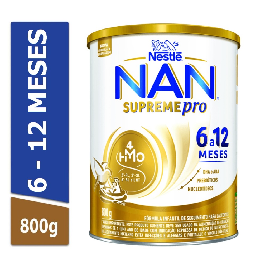 Fórmula Infantil NAN Supreme 6 A 12 Anos 800g Nestlé em Oferta na Shopee
