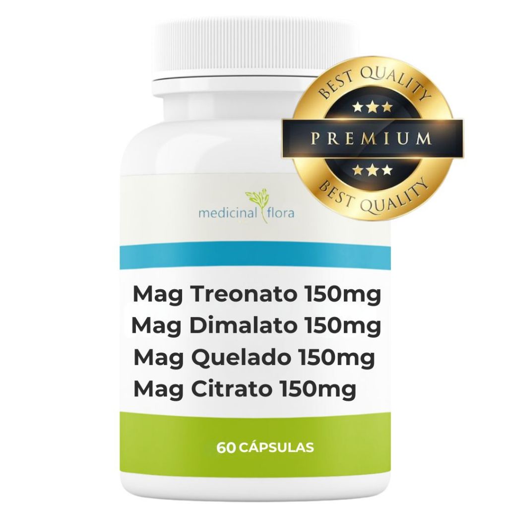 Pool Blend Magnésios Treonato Dimalato Quelado Citrato - 60 Cápsulas em Oferta na Shopee