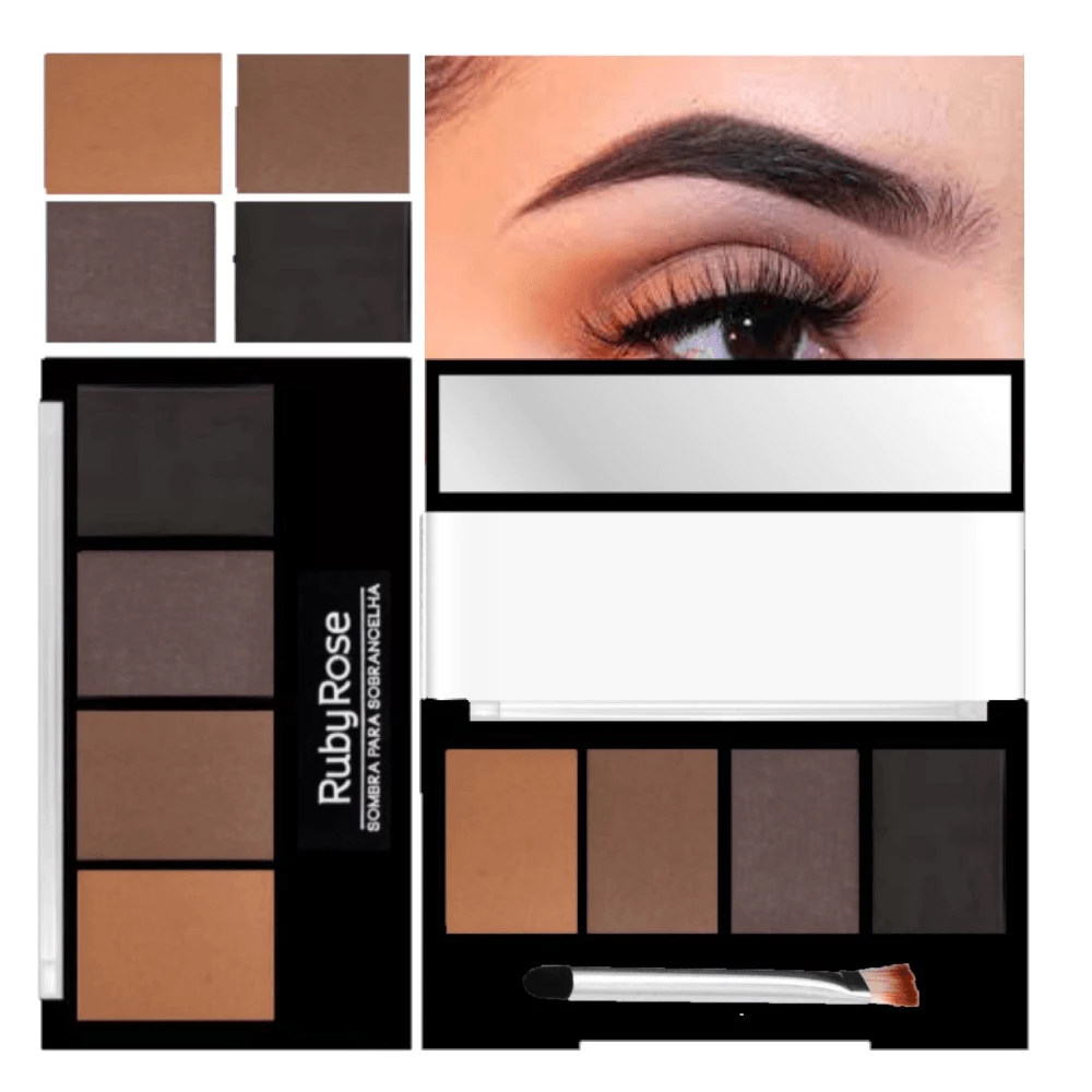 Paleta de Sombra Para Sobrancelhas Ruby Rose-- Trio de Sombras — imagem 1
