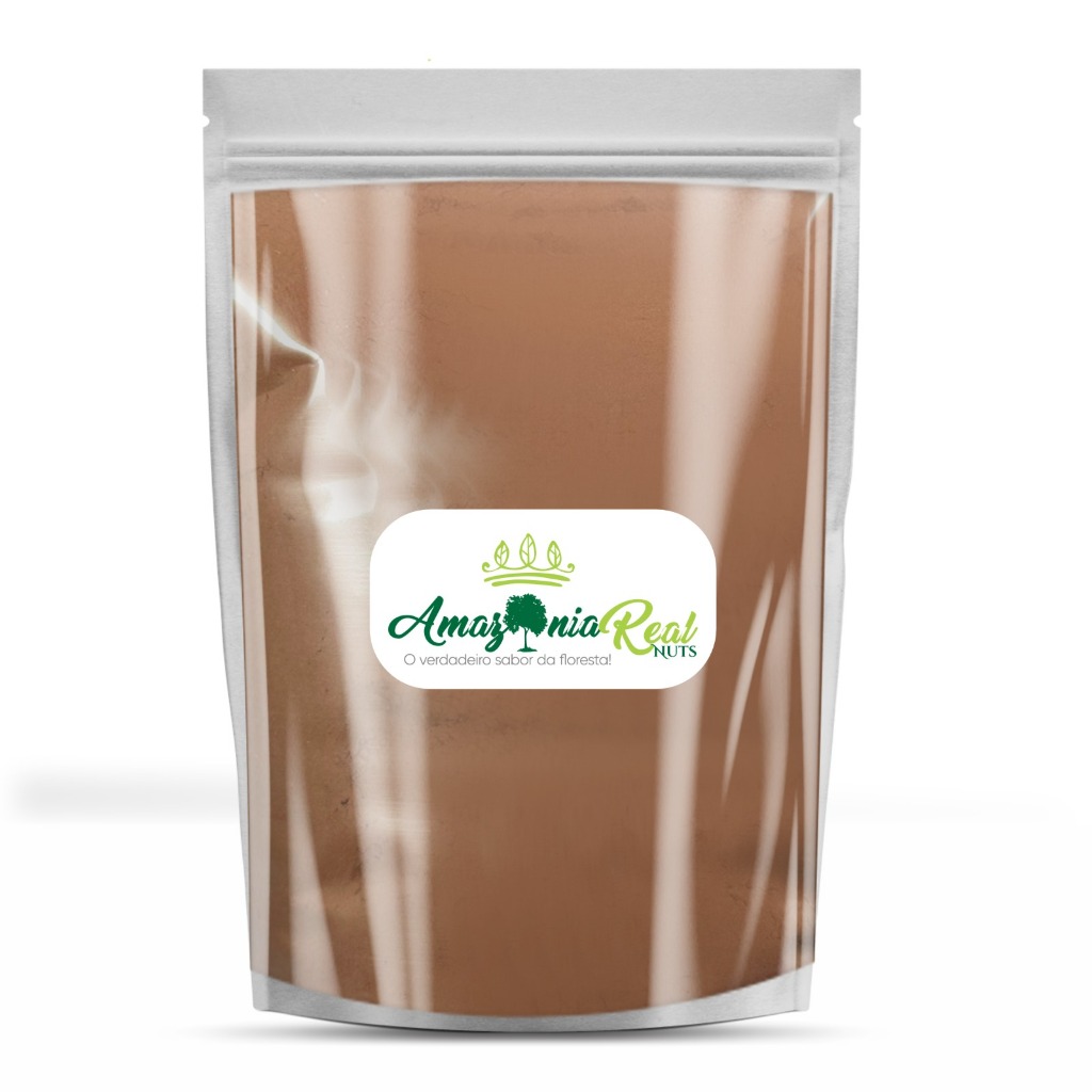 Cacau em Pó 100% Alcalino Puro - 1KG - Indústria Amazônia Real Nuts