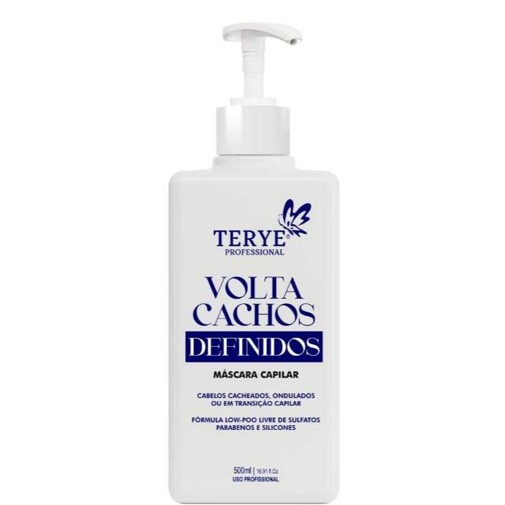 Mascara capilar volta cachos Terye desprogressiva