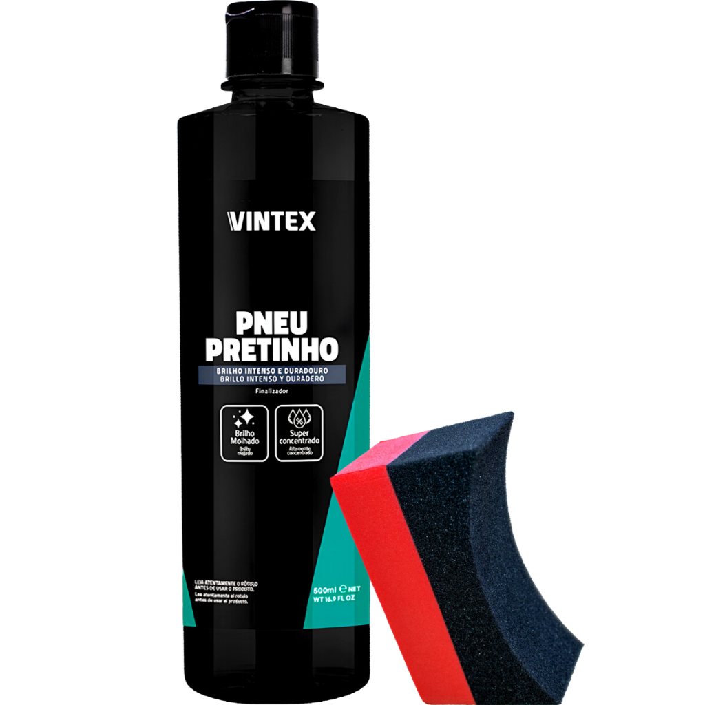 Pneu Pretinho 500ml Brilho Intenso Molhado Renovador Vintex - Spare Parts and Accessories for Vehicles