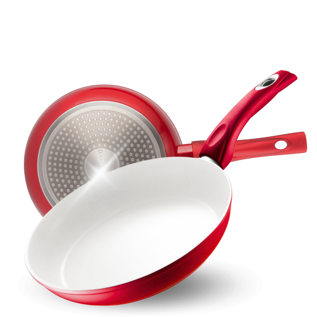 Imagem Frigideira Antiaderente Revestimento Cerâmico Premium Funda Cabo Siliconado Não Gruda