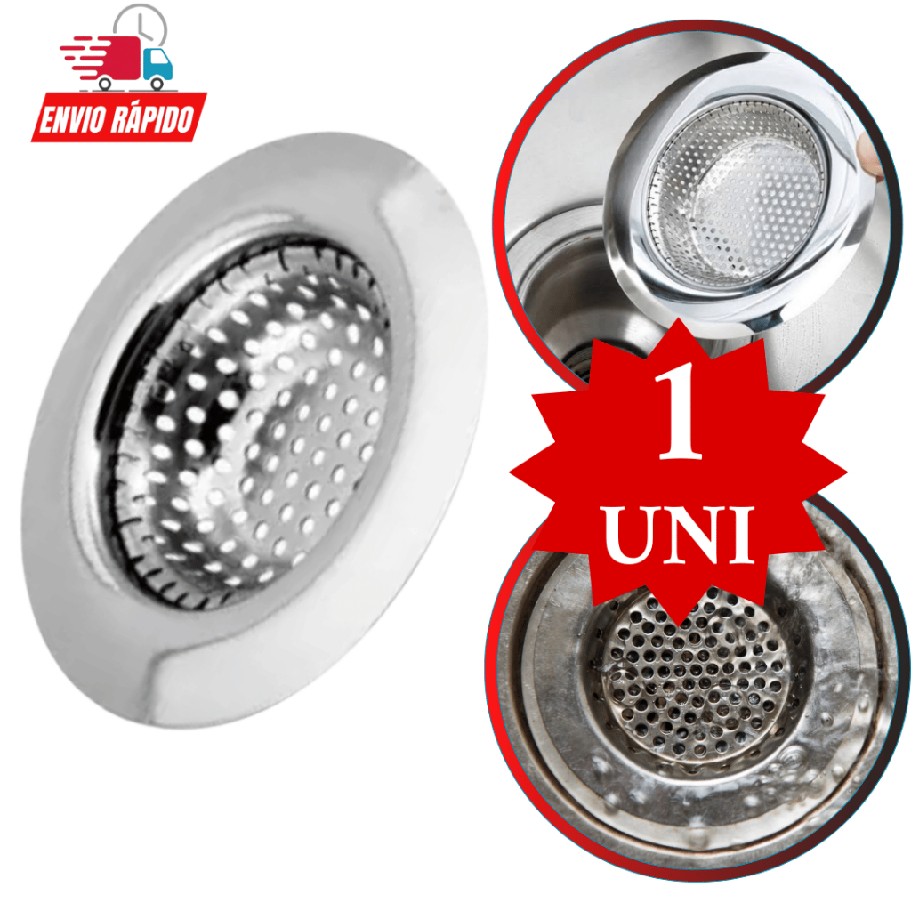 Ralo Ralinho Ralo Japonês  11,4 cm Inox  Para Pia Cozinha Válvula Americana Borda Larga Universal