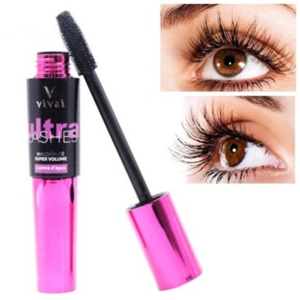 Máscara de Cílios preta a prova dágua Ultra Lashes Vivai rímel mascara de cilios 218311