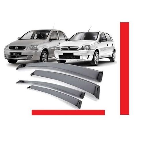 Calha De Chuva/ Defletor 4pts Corsa Sedan / Hatch Segunda Geração Com A Frente Montana/ 70001a