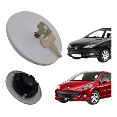 Tampa Tanque De Combustivel Peugeot 206 Todos C/2-chaves em Oferta na Shopee