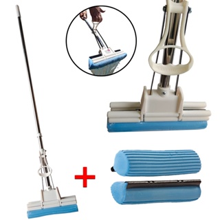 Rodo Mágico Esfregão Espuma PVA Limpador de Pisos Original Com 2 Refil em Oferta na Shopee