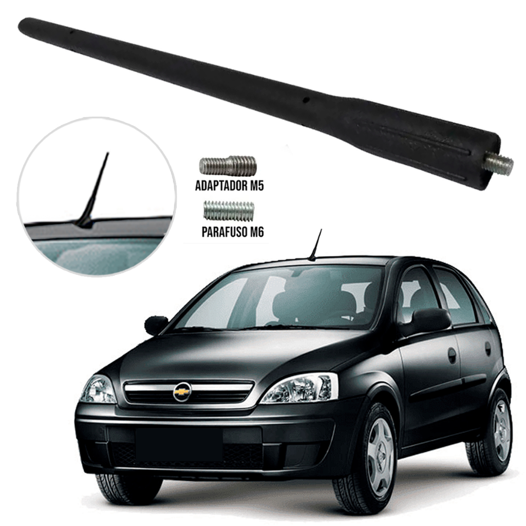 Haste Antena Esportiva Teto Corsa Celta Prisma Astra Montana