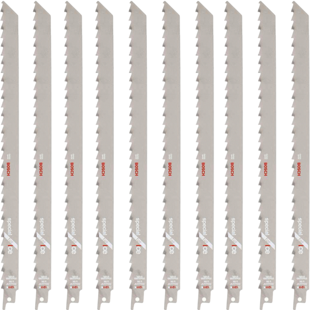 Kit 10 Lâminas Serra Sabre Inox Açougue S1211k Bosch em Oferta na Shopee