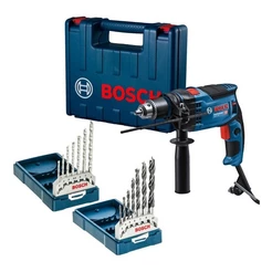 Furadeira Impacto Bosch 13mm Gsb 16re 850w Kit Brocas 110v