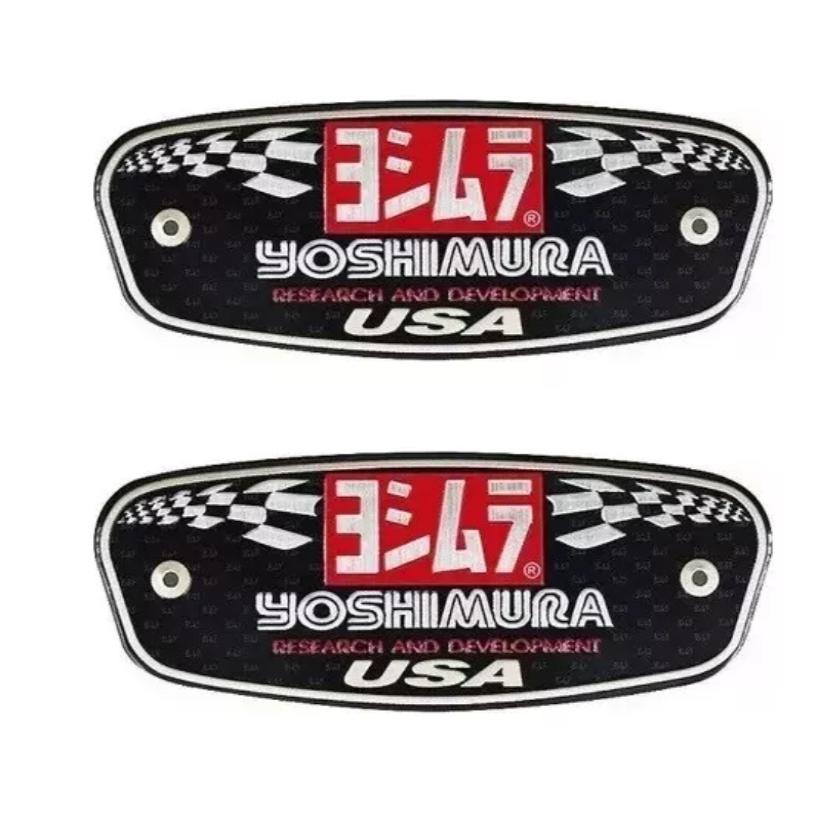 2u Emblema Adesivo Escapamento Yoshimura Japan Moto Aluminio