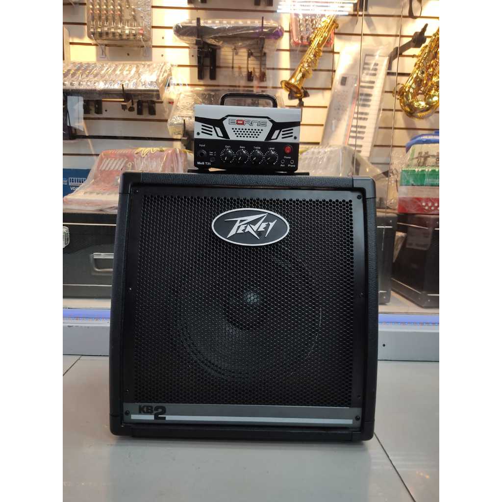 Kit Amplificador Borne Mop T30 + Gabinete 10"