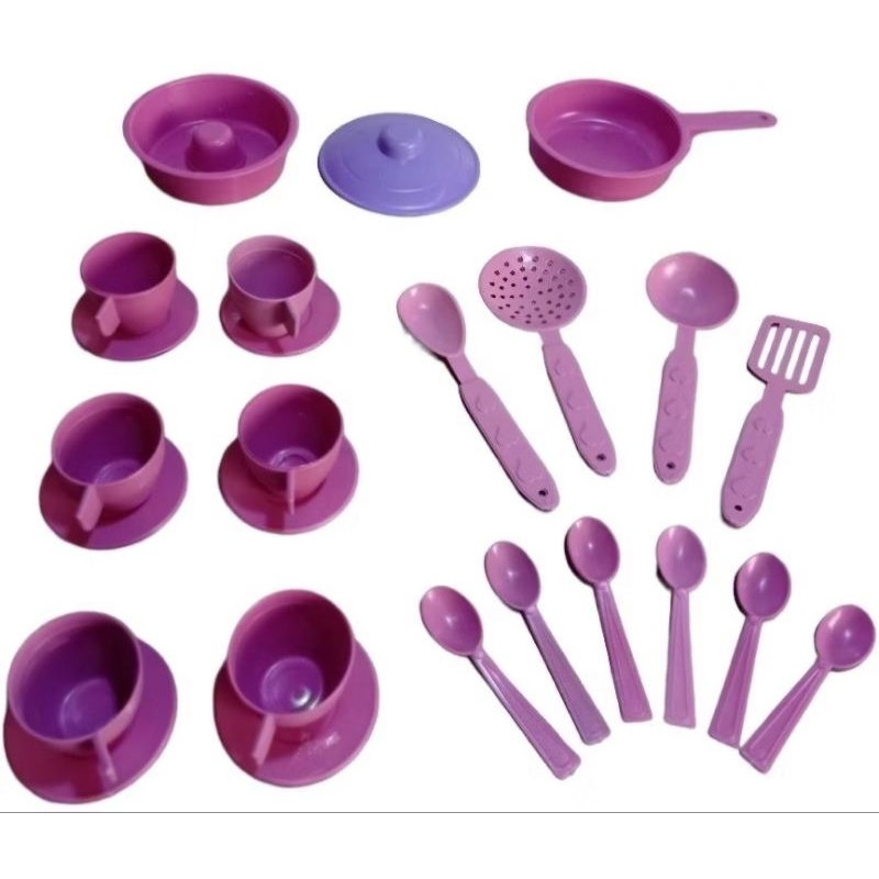 KIT 10 BRINQUEDOS SENDO 5 HORA DO CAFE INFANTIL 90 PEÇAS + 5 SONHO DE COZINHA  PEÇAS 35 PEÇAS  TOTAL 125 PEÇAS BRINQUEDO FAZ DE CONTA PANELINHA/PIRES/COLHERES