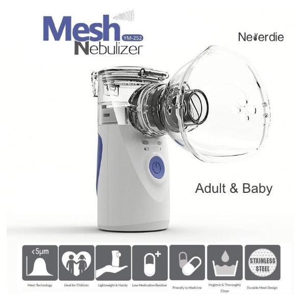 Máquina Nebulizadora Portátil Inalador Nebulizador Adulto Infantil Silencioso