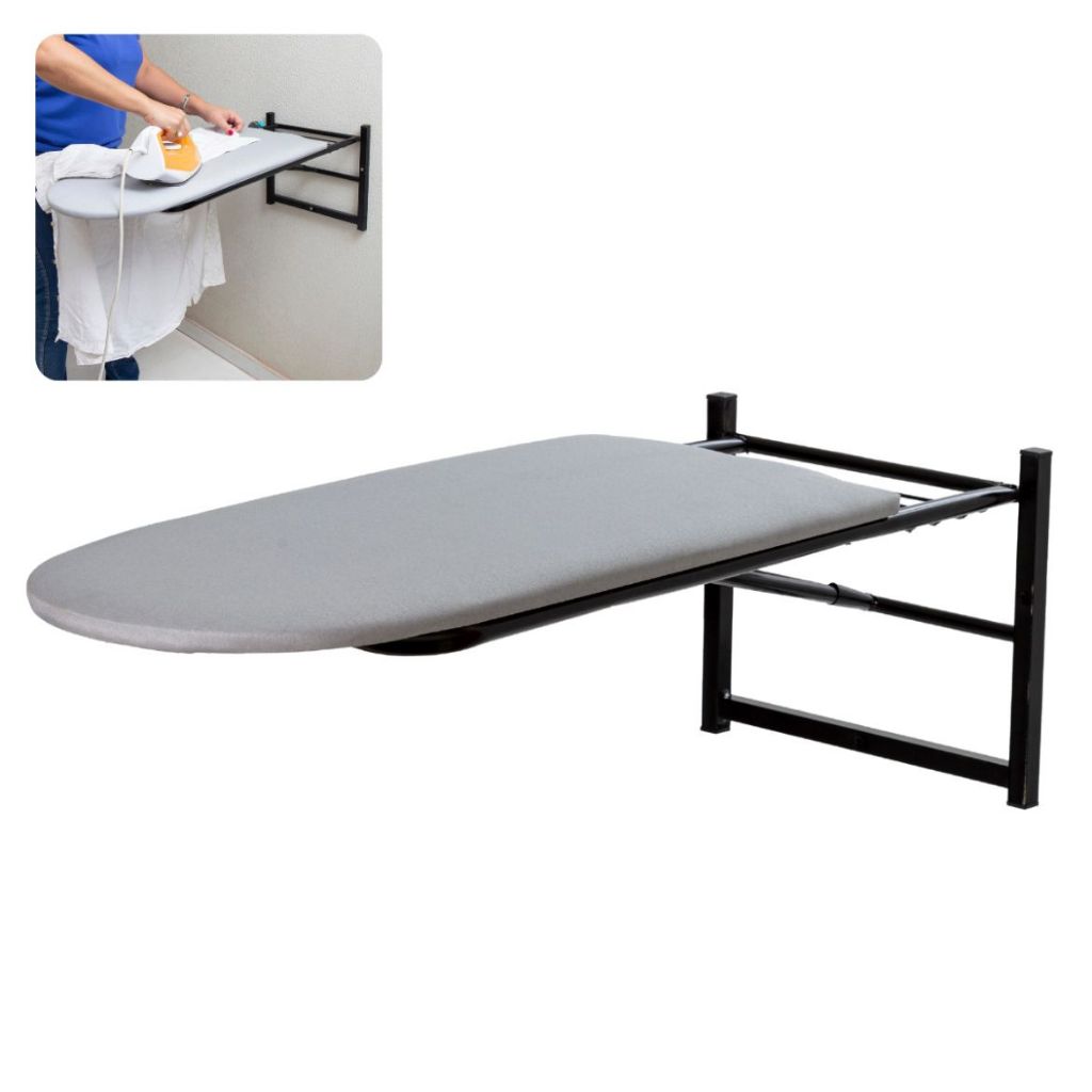 Tábua de Passar Articulada Dobrável Com Suporte Para Ferro - Excelente para Otimizar Espaço.