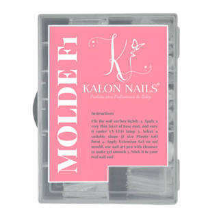 100 Moldes F1 Unhas De Porcelana Gel Moldado Polygel em Oferta na Shopee