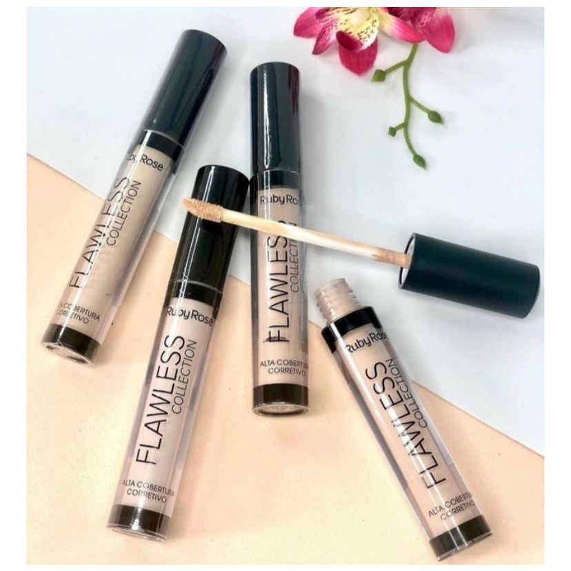 Corretivo Líquido Facial Flawless Alta Cobertura Ruby Rose - HB8080