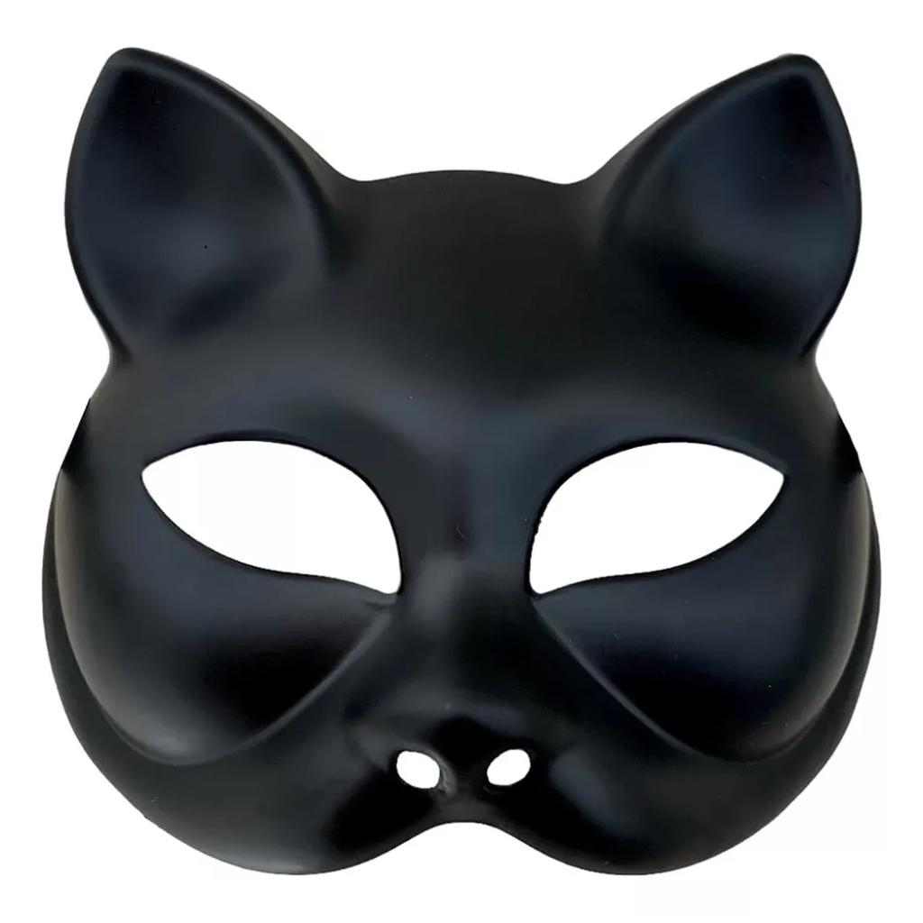 Máscara Sensual Mulher Gata Fantasia Cosplay Festa Adulta Cor Preto em Oferta na Shopee