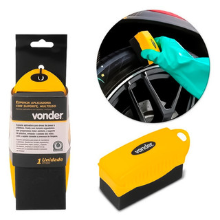 Esponja Aplicadora Com Suporte Multiuso Automotiva Pneu Pretinho Silicone Carro Moto em Oferta na Shopee