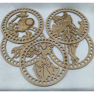 Kit até 5un de 15cm Orixás Base Para Artesanatos em Croche e Bordado com Fio de Malha  MDF Cru 3mm em Oferta na Shopee