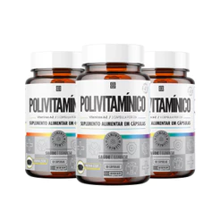 Kit 3x Polivitamínico 60 comps - Iridium Elements