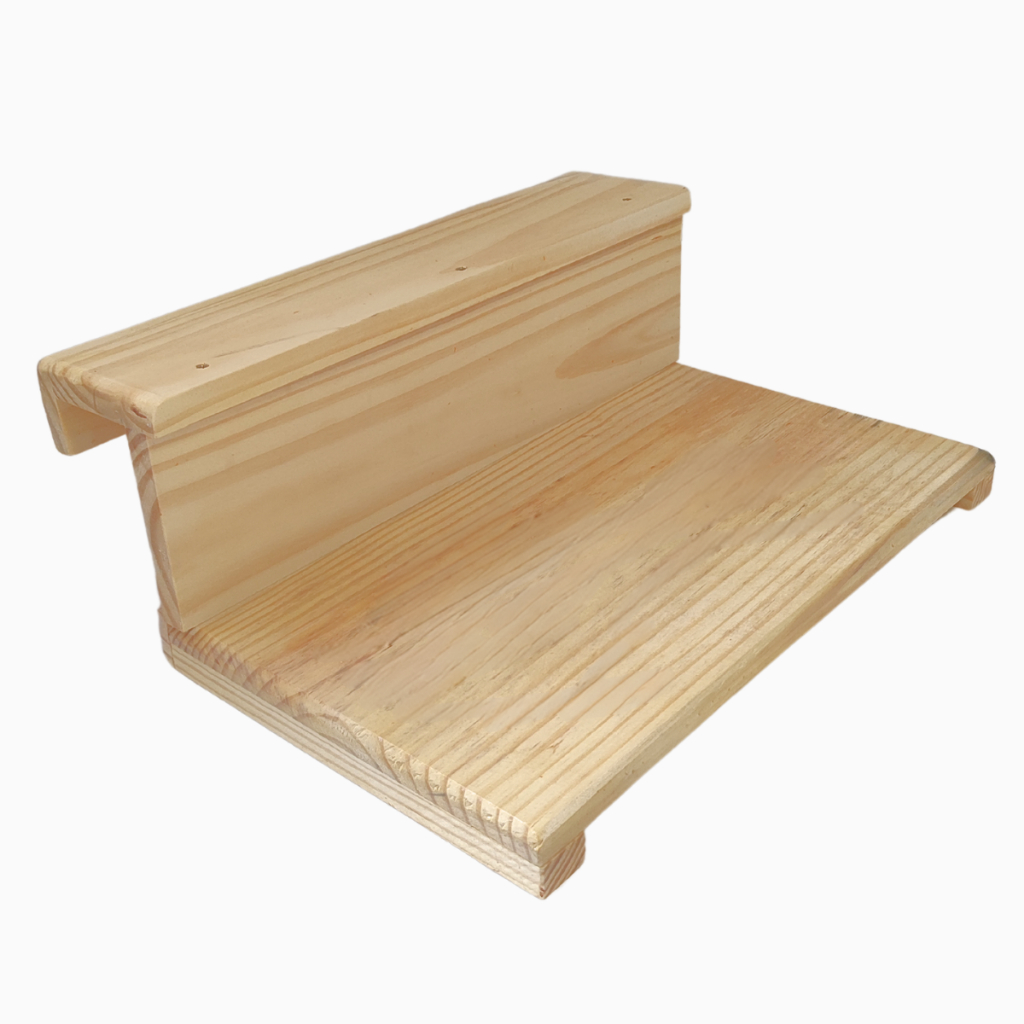 Mesa Prateleira De Sacada Montada Ajustável Madeira Grossa 50 cm