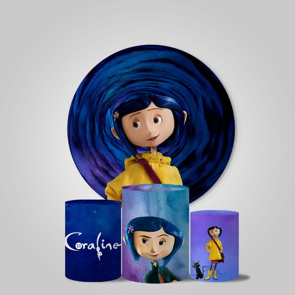 Trio Capas Cilindros + Capa Painel 1.50x1.50 Veste Fácil C/Elastico Tema Cora em Oferta na Shopee