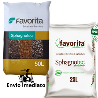 ATÉ 50 LITROS Substrato Para Plantas Turfa e Perlita 50/50 Sphagnotec Favorita em Oferta na Shopee