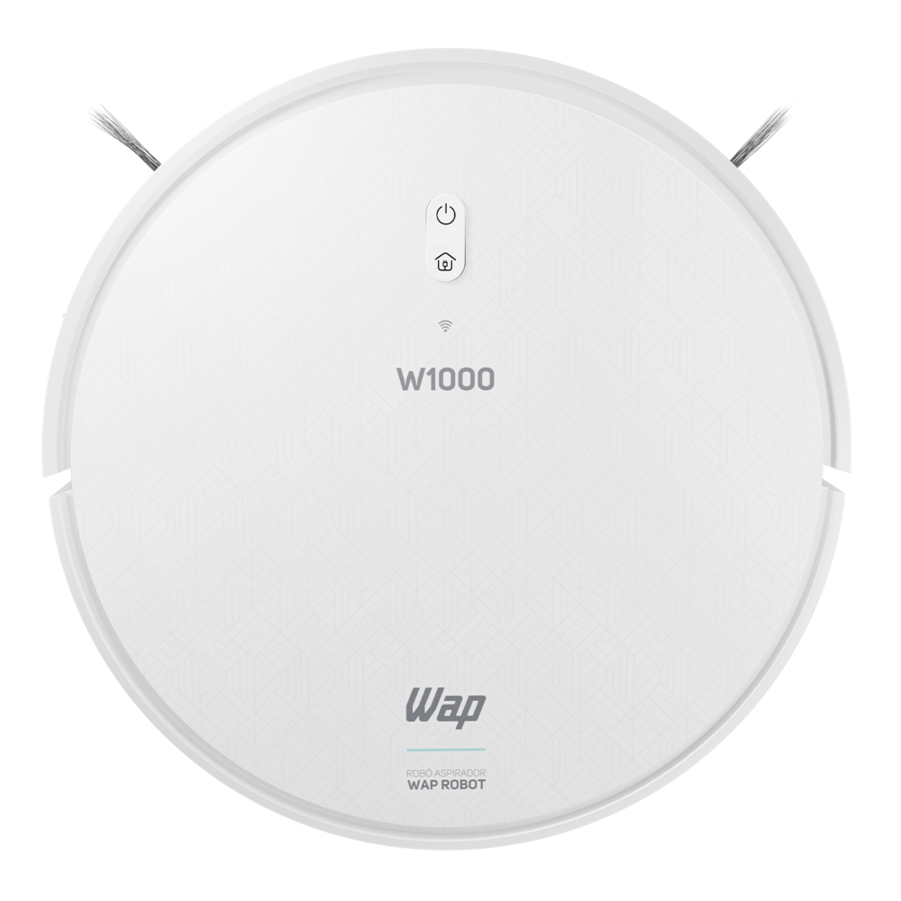 Detalhes do Robô Aspirador de Pó WAP Robot W1000 Branco e Turquesa Bivolt