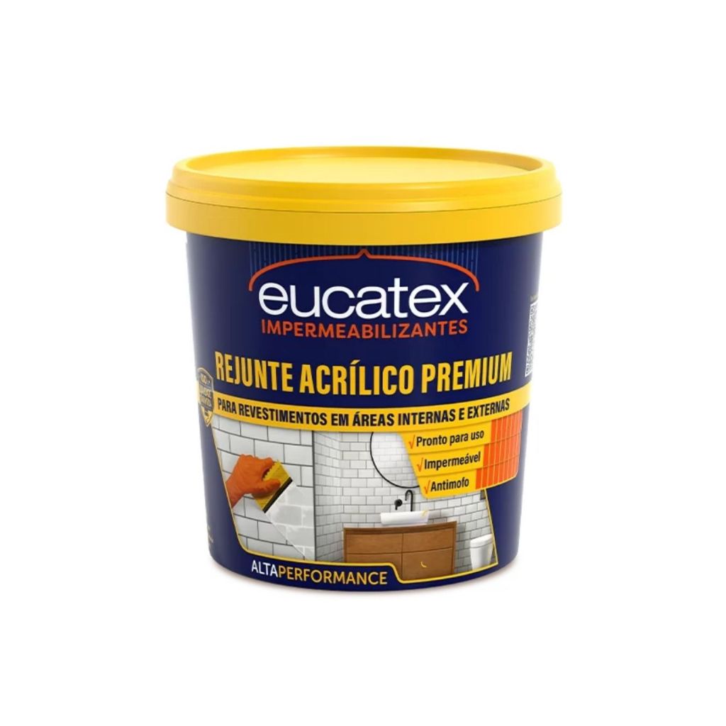 Rejunte Acrílico Premium Eucatex 1kg - Escolha sua cor em Oferta na Shopee