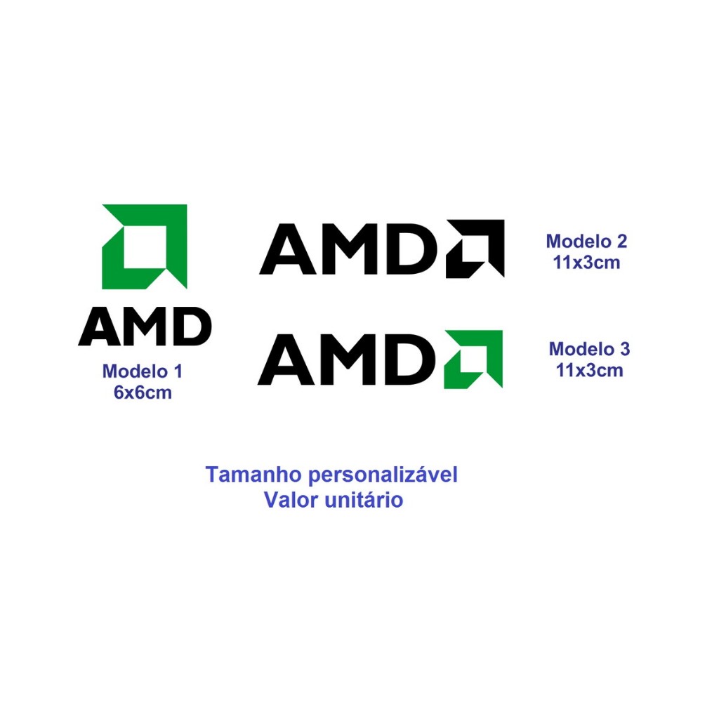Adesivo AMD Processadores Processador Athlon Gamer Note