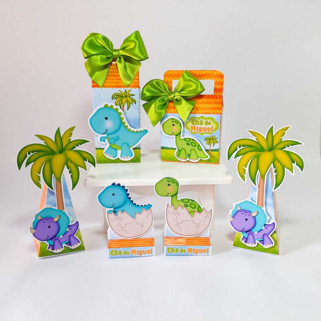 kit Festa Personalizado dinossauro baby -Lembracinhas para festa infantil-Personalizados
