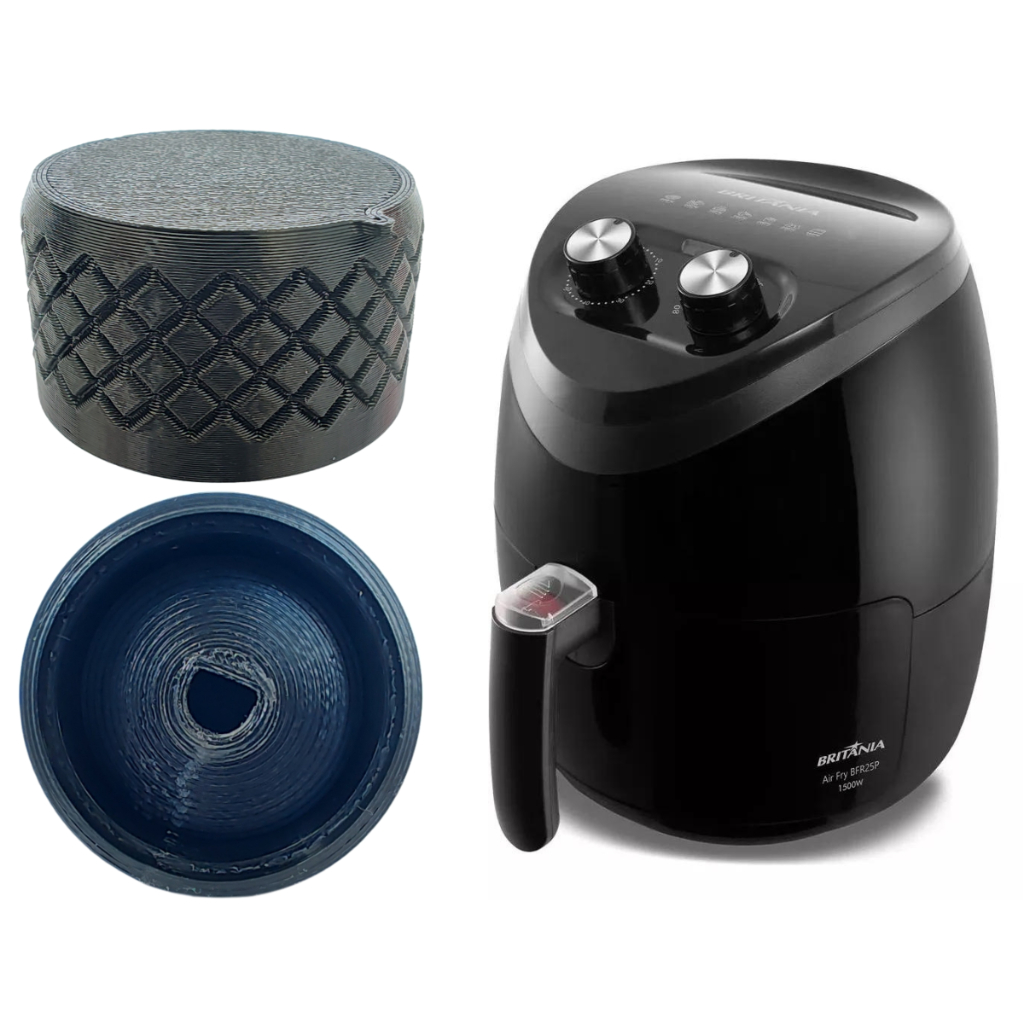 Botão Compatível Air Fryer Britânia BFR25P