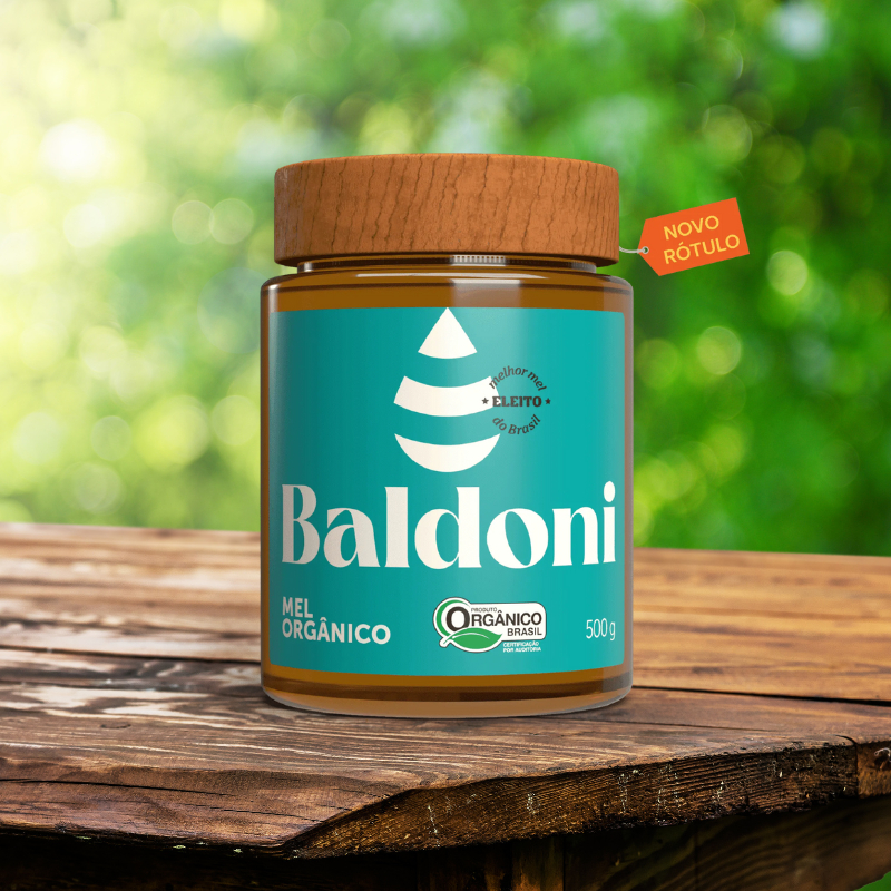 MEL BALDONI ORGÂNICO POTE 500g em Oferta na Shopee