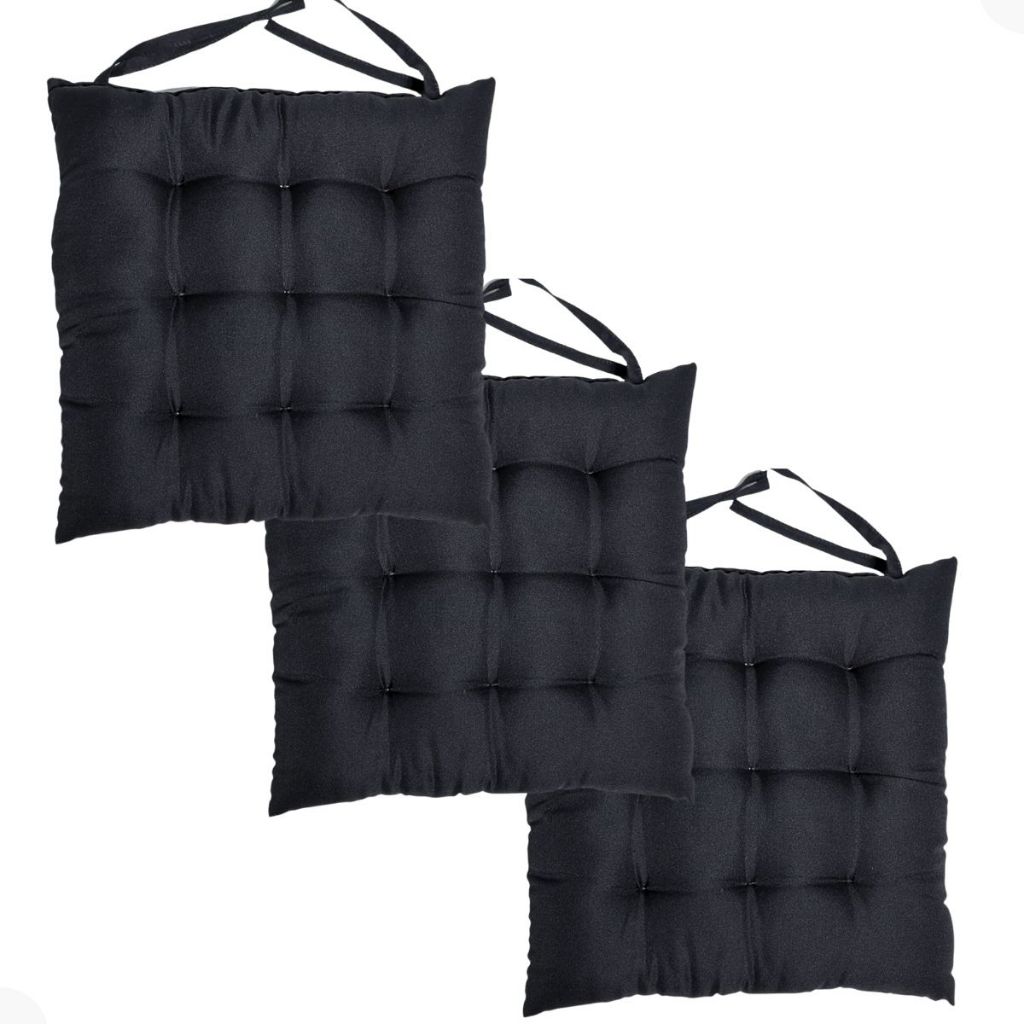 KIT 3 Futons Almofadas Cheia Grande Banco Cadeira Sofá Poltrona Pallet 40x40cm