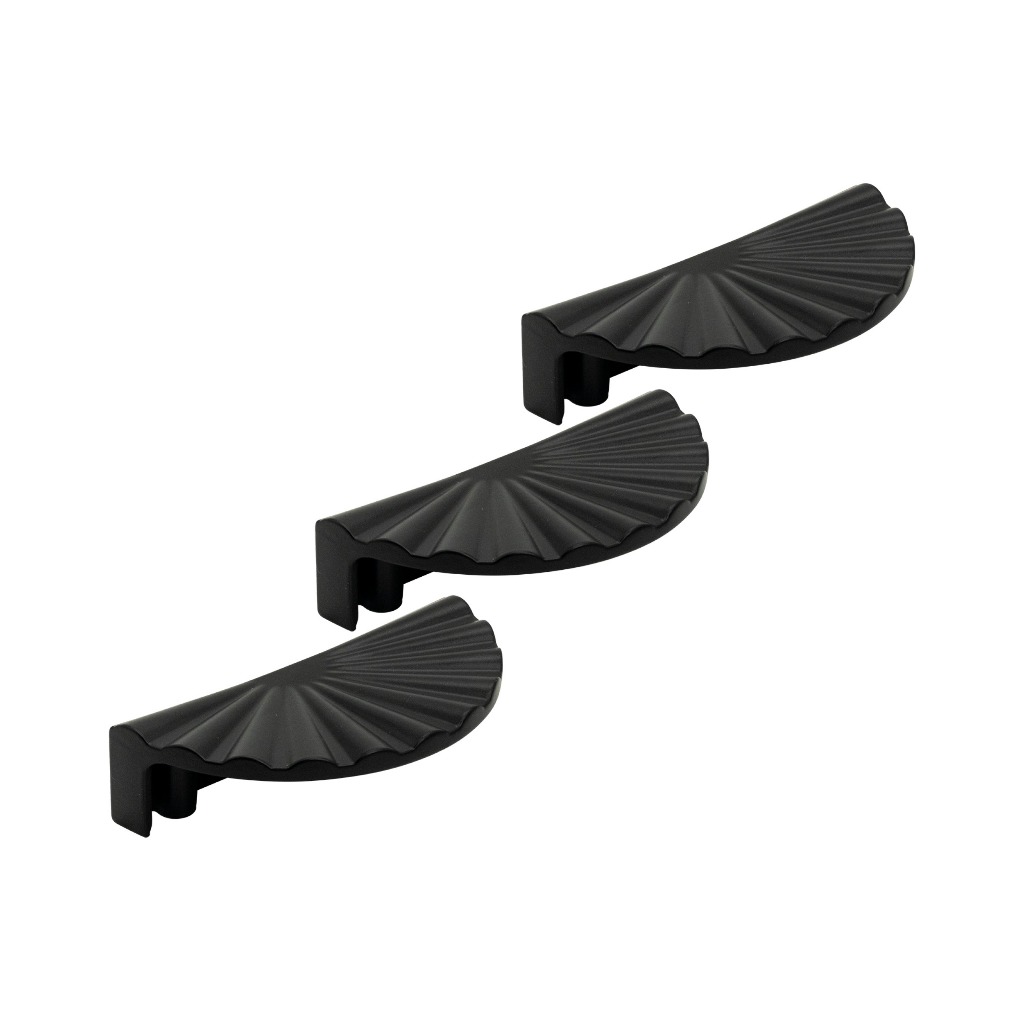 Kit 3 Puxador Concha Para Móveis Porta De Armário Penteadeira Metal Zamac 64mm
