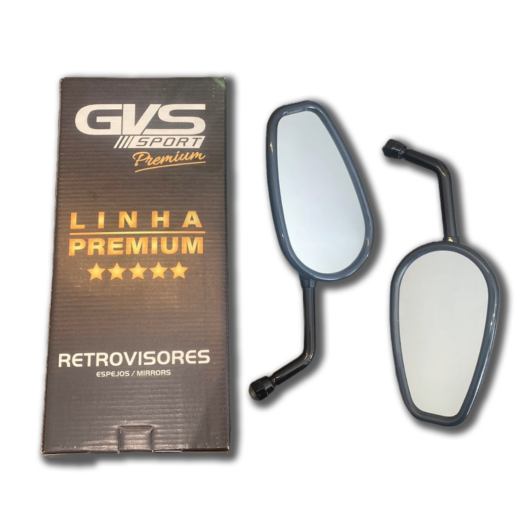 Retrovisor Gvs Custom Estilo Harley Rosca Yamaha Convexo