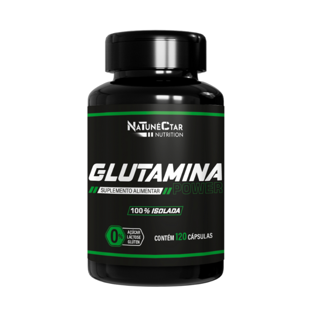 Glutamina Power 100% Isolada 120 Cápsulas