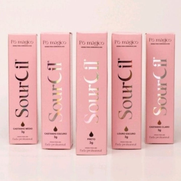 Henna Sobrancelhas SOURCIL 3,0 G Com Fixador Todas As Cores - Escolha em Oferta na Shopee