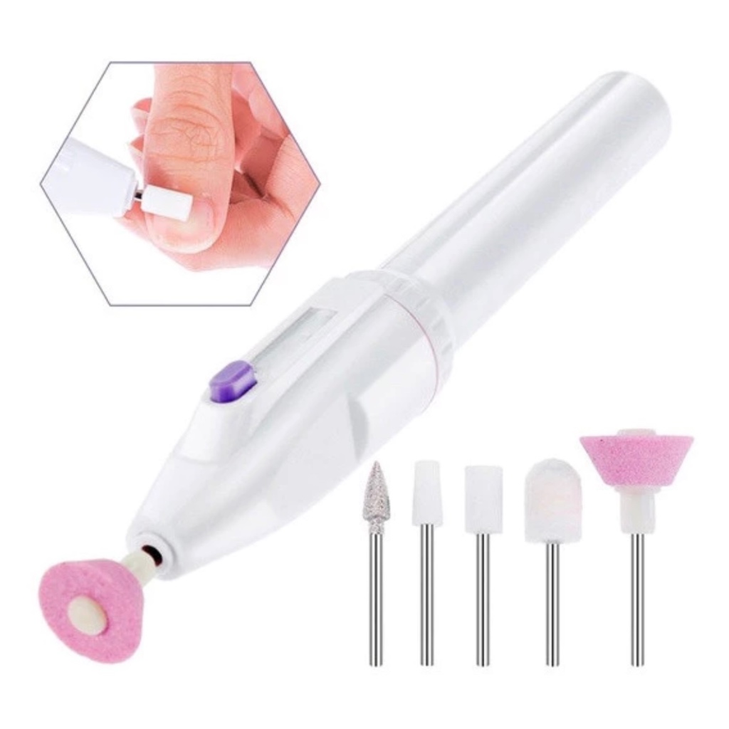 Removedor De Cutículas E Lixa Eletrônica Portátil Lixadeira Unha Elétrica Profissional