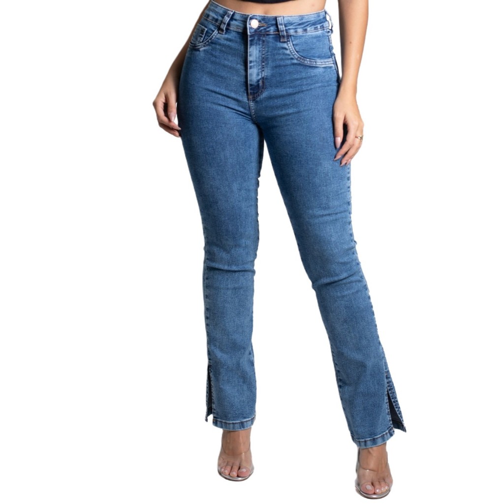 Calça Jeans Feminina Sawary Original Reta Tendencia