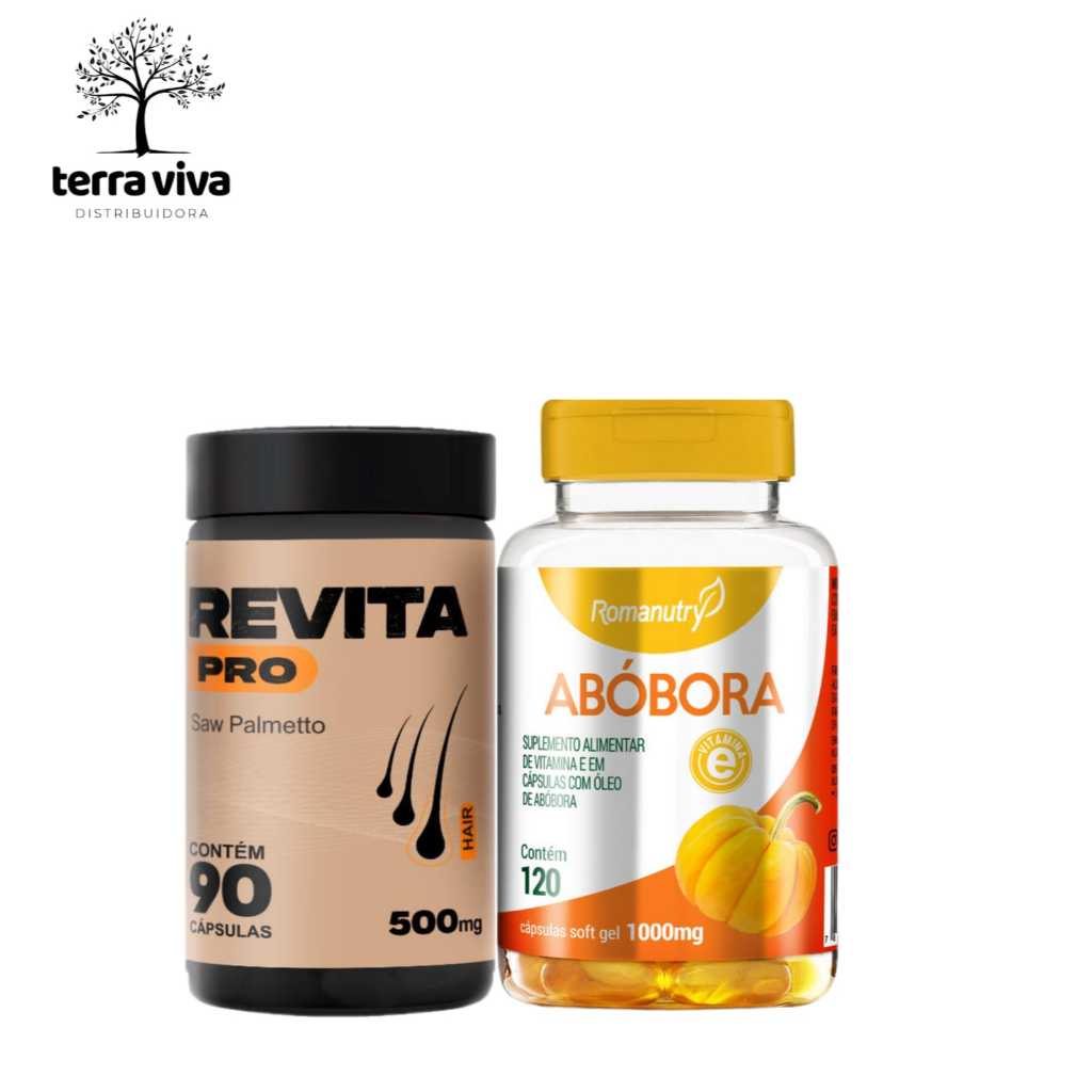 Kit Oleo de Semente de Abobora 120capsulas + SAW PALMETTO 90 capsulas - Envio Imediato!