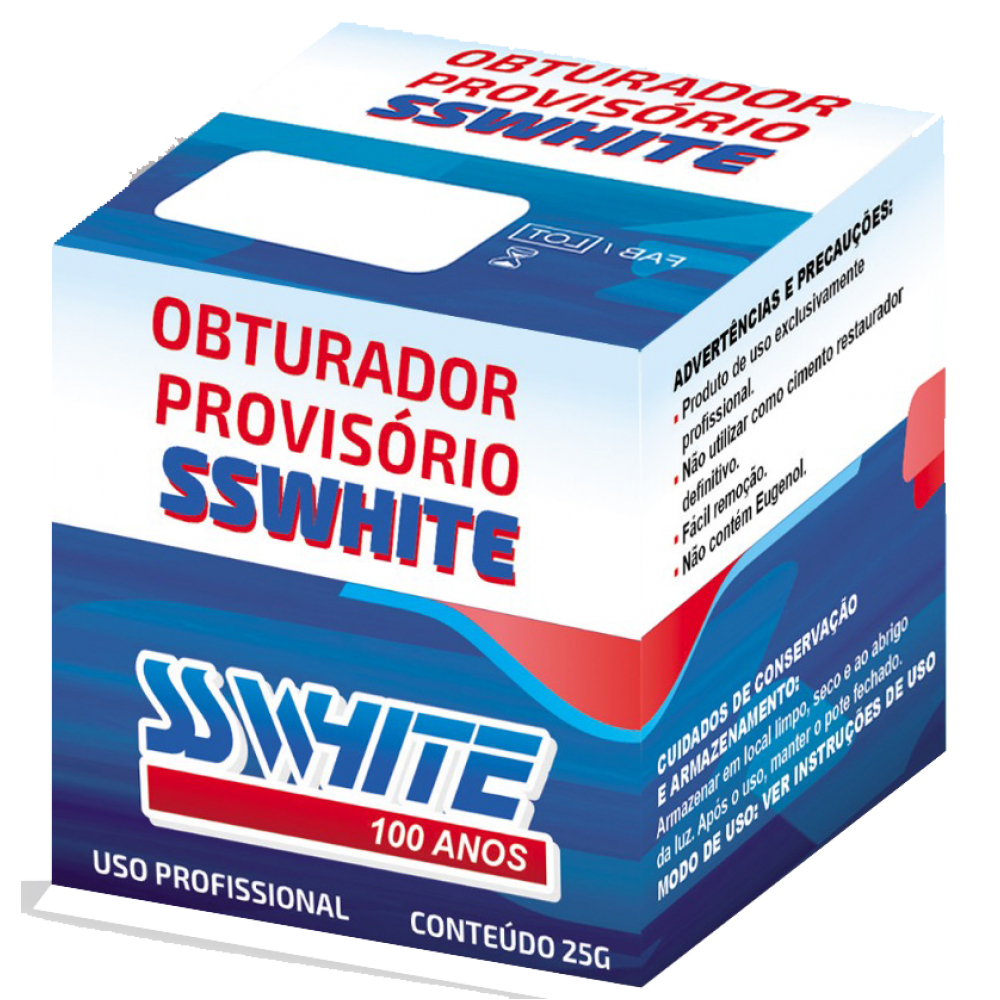 Restaurador Obturador Cimento Provisório Odontológico 25g - SS White em Oferta na Shopee