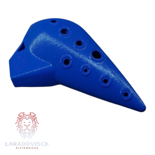 Ocarina Tocável C5 / F6 de 10 buracos 13cm - Impresso em 3D