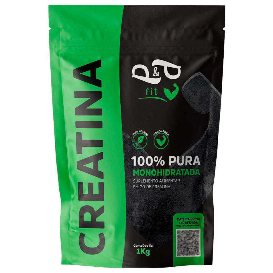 Creatina 1Kg 100% Pura Monohidratada - P&P FIT em Oferta na Shopee