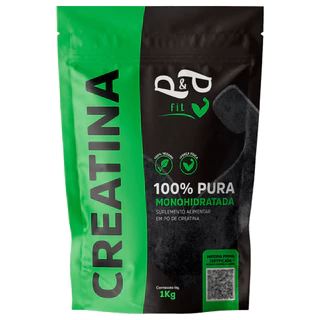Creatina 1Kg 100% Pura Monohidratada - P&P FIT