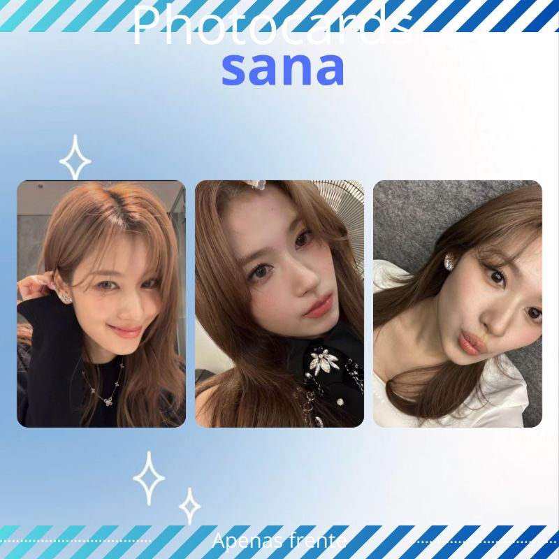 Kit photocard fanmade Sana twice em Oferta na Shopee